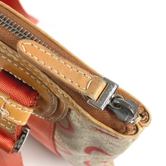 CELINE Logo Macadam Horse-drawn Carriage Bag Crossbody Pochette Shoulder Bag - Picture 12 of 14